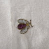 Embroidered sparkle bee table runner