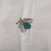 Embroidered sparkle bee table runner