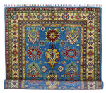 Hand-Knotted Afghani Kazak Wool Rug – 3’11″  x  6’0″