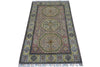 Hand-Knotted Afghani Kazak Wool Rug – 4’ x  6’