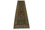 Hand-Knotted Afghani Kazak Wool Rug – 2’9″  x  9’2″