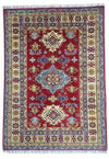 Hand-Knotted Afghani Kazak Wool Rug – 4’9″  x  6’8″
