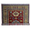Hand-Knotted Afghani Kazak Wool Rug – 4’9″  x  6’8″