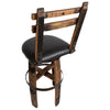 160 PROOF Bar Stool with Swivel Vinyl Seat