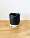 SALE Casa Cubista Matte Black Creamer and Spoon