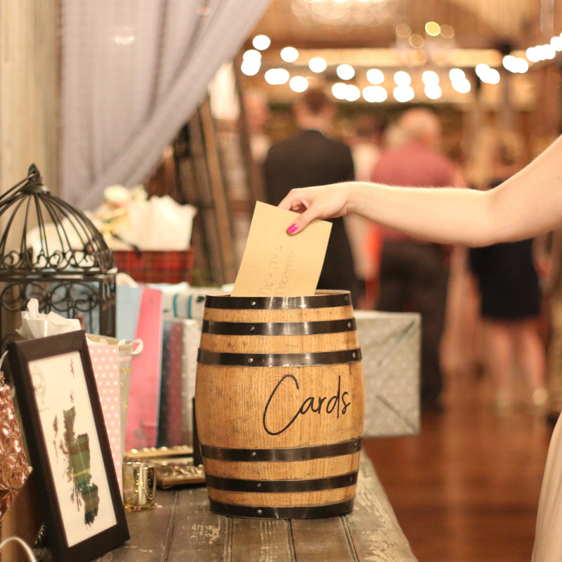 Barrel Event Reception Card Holder - Small