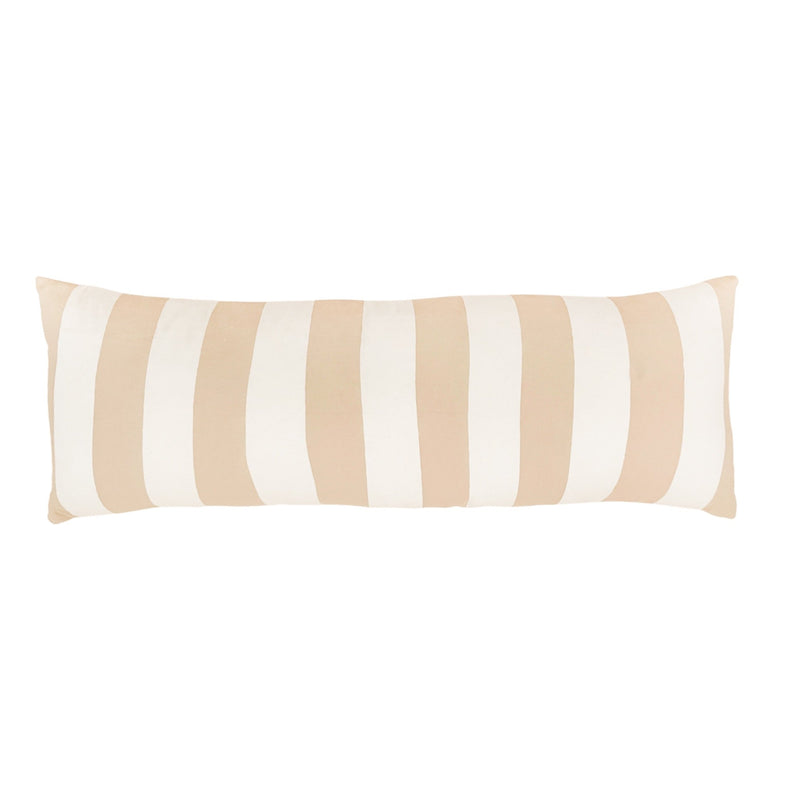 striped lumbar - pink pillow cover