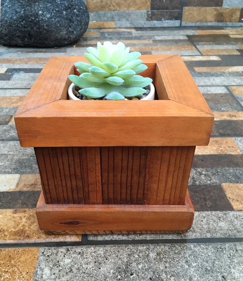 Succulents Redwood Planter Box