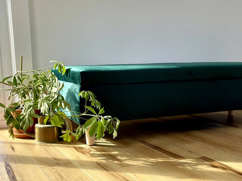 The Essential Storage Bench in Hemp