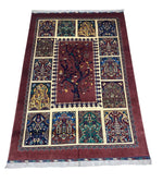 Hand-Knotted Afghani Tree of Life Wool Rug – 6’6″  x  9’6″