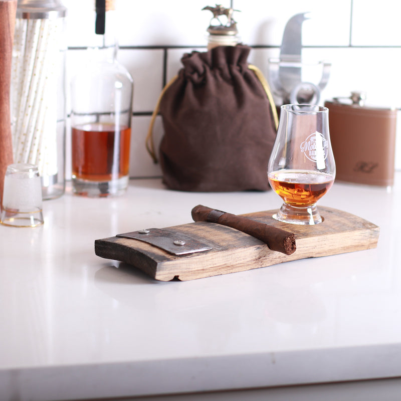 Cigar Holder with Dram Glass