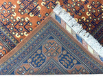 Hand-Knotted Afghani Bukharayi Wool Rug – 6’7″  x  9’7″