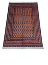 Hand-Knotted Afghani Kashi Wool Rug – 4’9″  x  6’7″