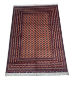 Hand-Knotted Afghani Mawri Wool Rug – 6’9″  x  9’6″