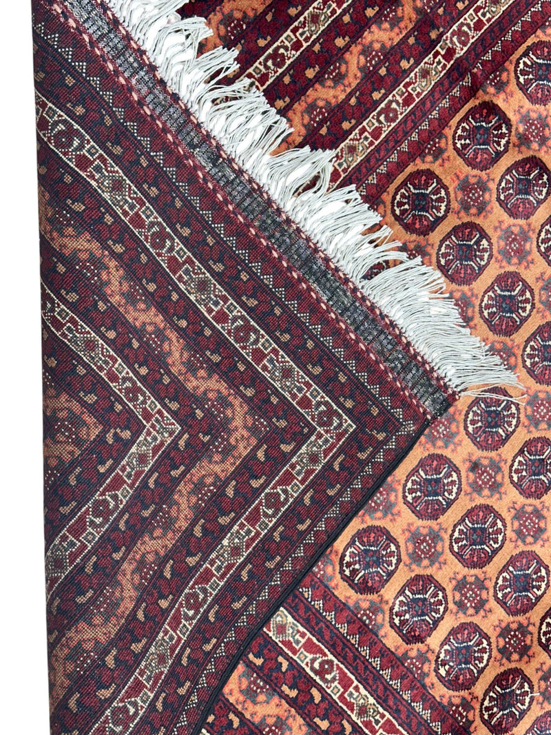 Hand-Knotted Afghani Mawri Wool Rug – 6’9″  x  9’6″