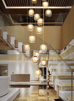 MIRODEMI® Creative LED chandelier for staircase, lobby, bedroom, stairwell