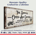Family Open Air Cantina Sign