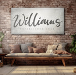 Family Name Sign IV
