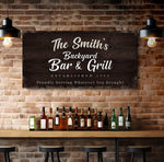 Backyard Bar & Grill Sign XV