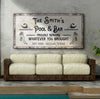 Personalized Rustic Pool And Bar Sign