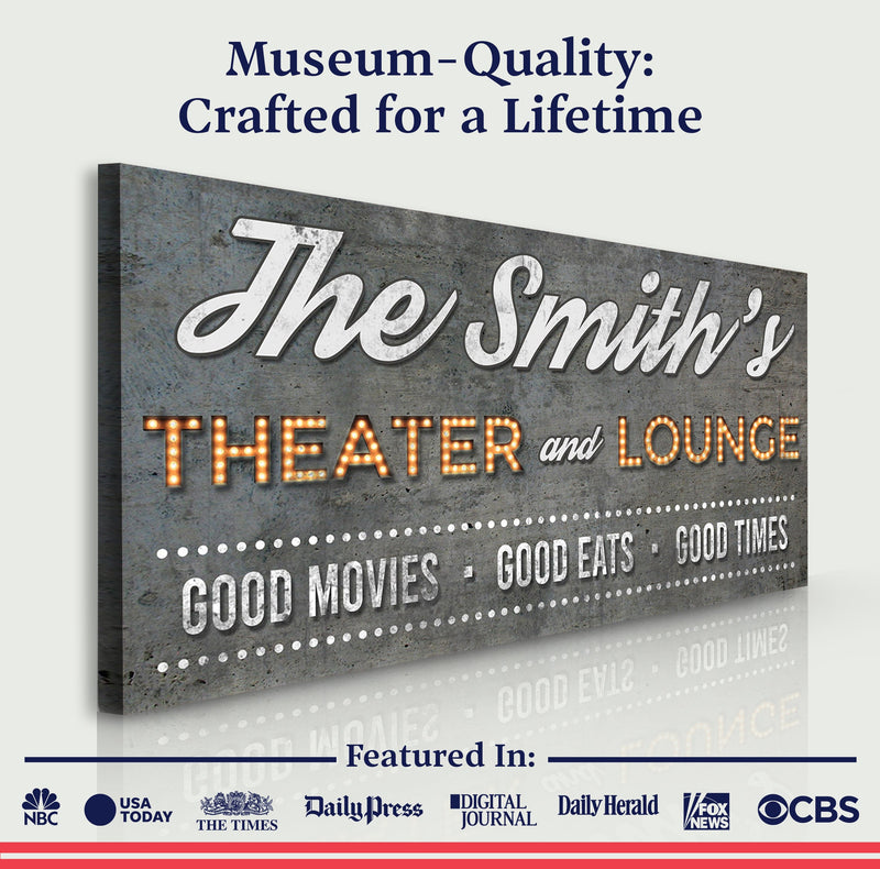 Family Theater and Lounge Sign V