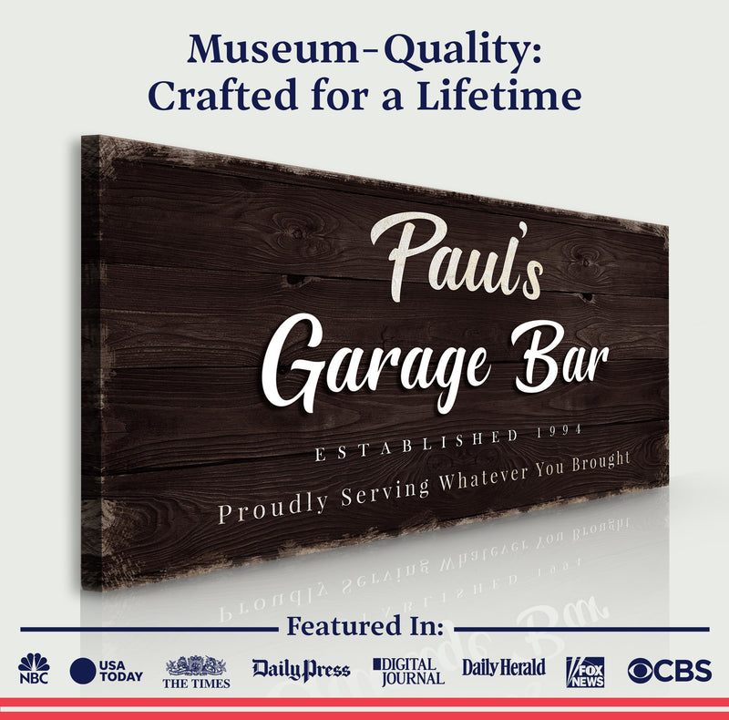 Garage Bar Sign VII