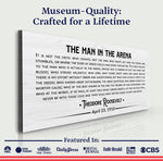 The Man In The Arena Sign