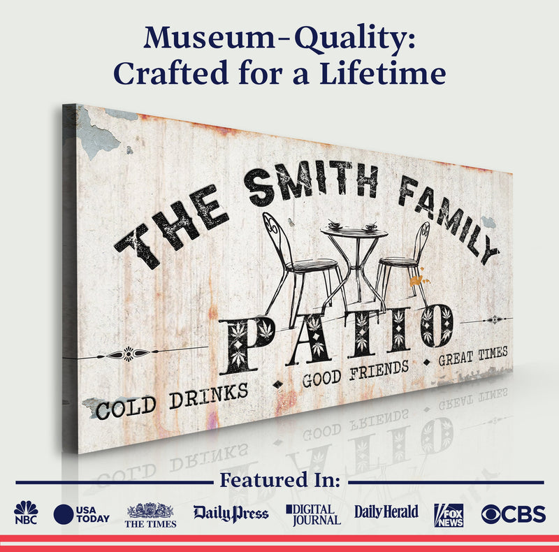 Family Patio Sign III