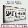 Family Patio Sign