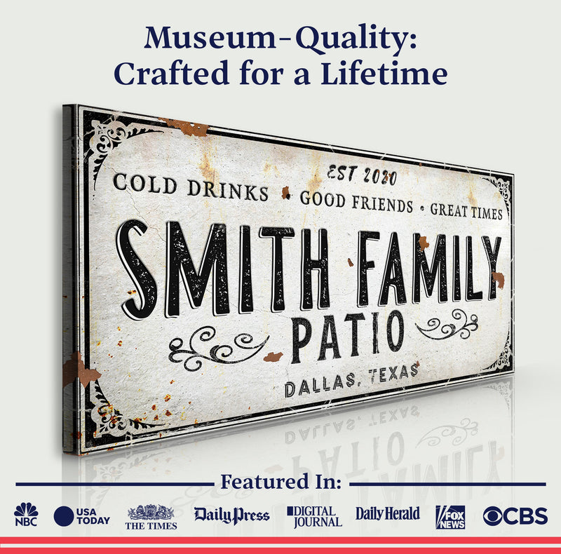 Family Patio Sign