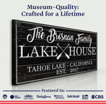 Family Lake House Paddle Sign II