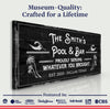 Personalized Rustic Pool And Bar Sign II