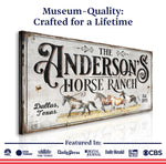 Personalized Horse Ranch Sign II