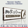 Farm Fresh Milk And Cream Co Sign