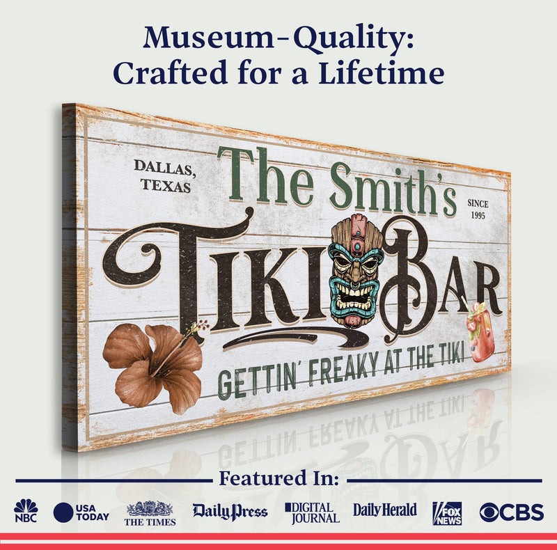 Personalized Tiki Bar Sign