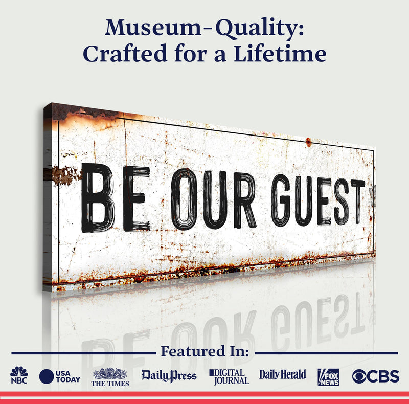 Be Our Guest Sign V