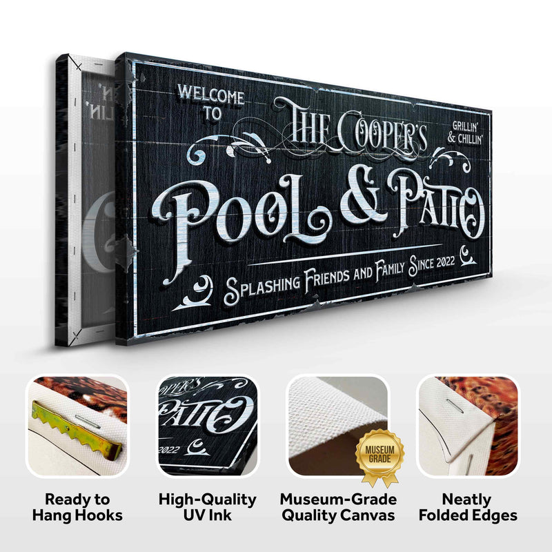 Personalized Pool & Patio Sign IV