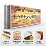 Family Lake House Paddle Sign III