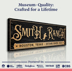 Personalized Horse Ranch Sign