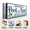 Personalized Pool Bar Sign II
