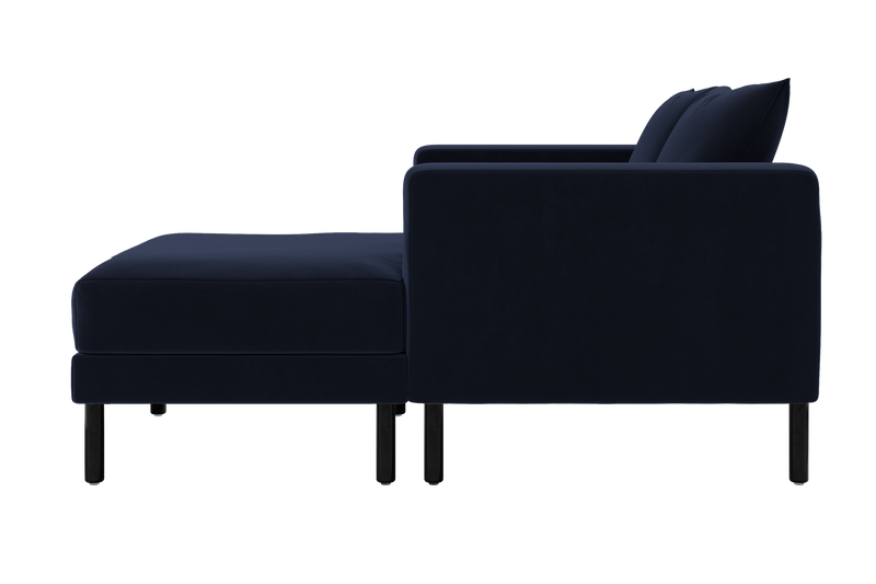 The Essential Loveseat Sectional in Recycled Velvet