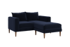 The Essential Loveseat Sectional in Recycled Velvet