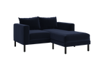The Essential Loveseat Sectional in Recycled Velvet