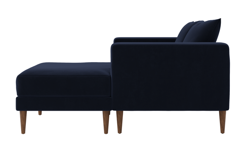 The Essential Loveseat Sectional in Recycled Velvet