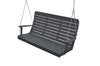 Keystone Amish Co. 4 Foot Salem Composite Poly Porch Swing, Dark Grey