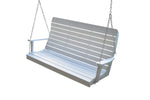 Keystone Amish Co. 5 Foot Salem Composite Poly Porch Swing, Bright White
