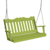 Keystone Amish Co. 4 Foot York Composite Porch Swing, Tropical Lime