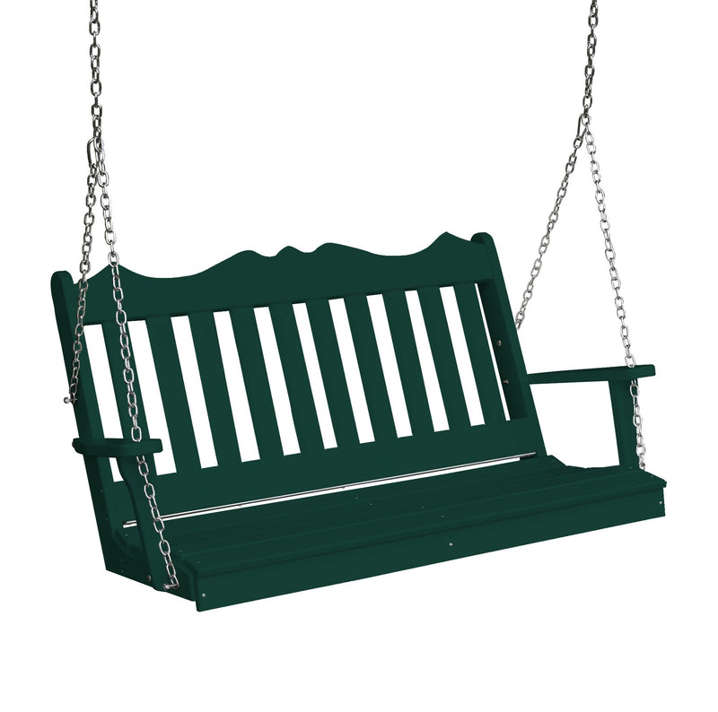 Keystone Amish Co. 4 Foot York Composite Porch Swing, Turf Green