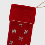 Bow stocking, red