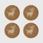 Aries coasters, set of four